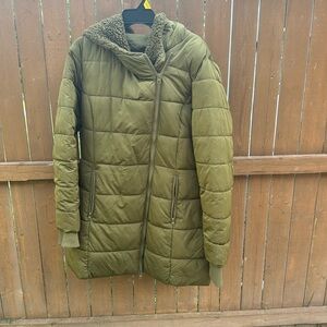 Cuddleduds Olive Green Coat